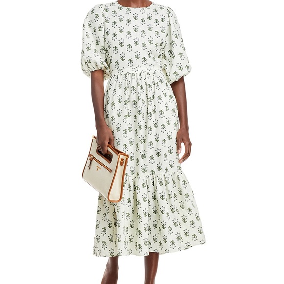 RHODE Midi Linen Dress Size Medium - Picture 16 of 17